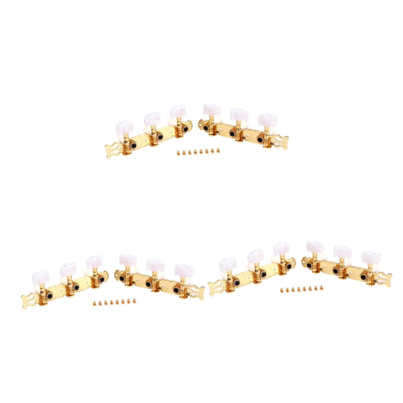 Toyvian 3paia Tuning Pegs Per Chitarra Con Testa Fiori Meccaniche Per Accordatore Per Chitarra e Acustica