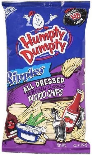 Humpty Dumpty All Dressed Potato Chips, 6 Ounce, 6 Count