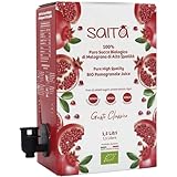Saita Succo di Melograno 100% Puro Biologico, Succo di Frutta Senza Zuccheri Aggiunti, Vitamina C Naturale, Vegan Superfood Detox, Bag in Box 1,5 l, Classico, Made in Italy
