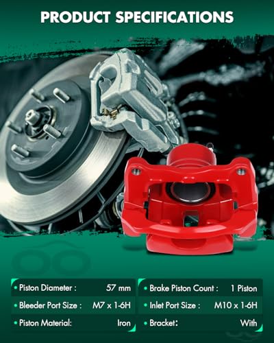 Image of SCITOO 19B2698 19B2699 Front Left & Right Disc Brake Calipers Assembly w /Bracket For Pontiac For Vibe 2003-2008,For Toyota For Corolla 2003-2008,For Toyota For Matrix 2003-2008 Driver & Passenger Side