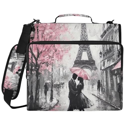 Étui de rangement tissu résistant à l'eau 3 anneaux Valentine Paris