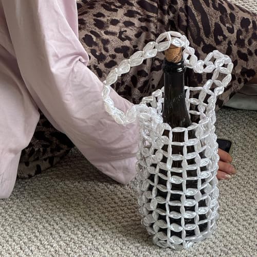 Bolsa para botella visible que evita caídas con cómodas asas para llevar a mano 6