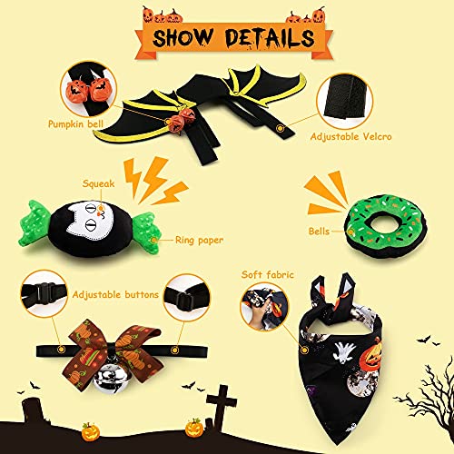 TOTARK-Halloween-Katzenfluegel-Glockenschal-Spielzeug-Set