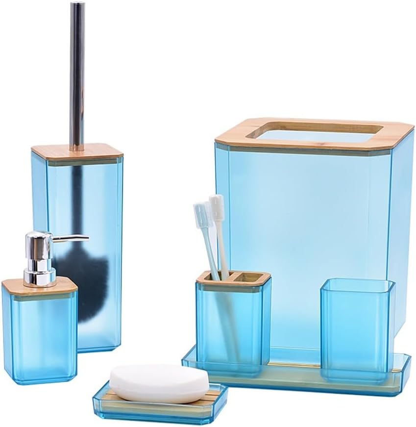 LHBDA Bathroom Kit Toiletries Set Plastic Bathroom Set