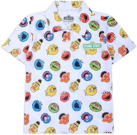 Sesame Street Boys Half Button Shirt for Infant and Toddler
