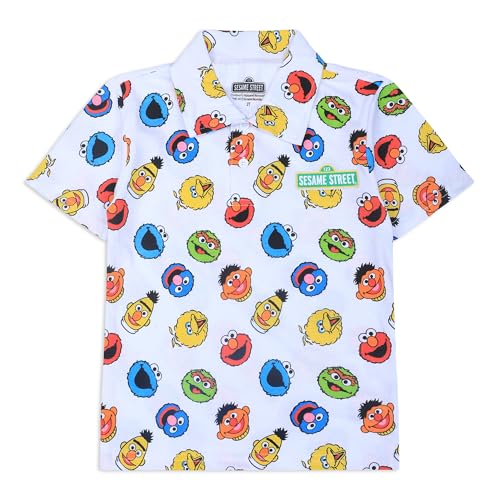 Sesame Street Boys Half Button Shirt for Infant and Toddler