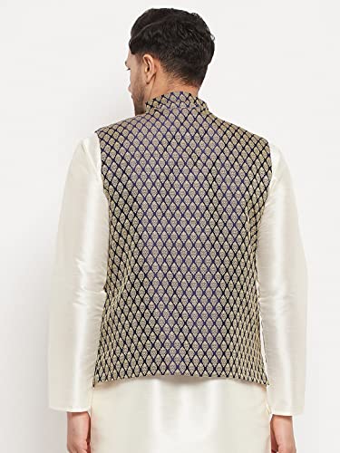 Image of VM Men's Silk Blend Nehru Jacket-C VMMJBU005 38