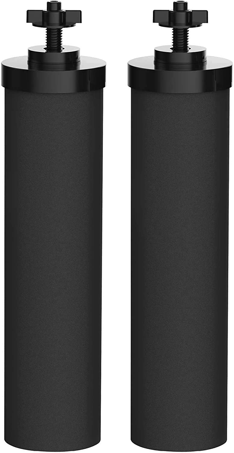 Purewell BB8-Schwarz Ersatz Reinigung Elements, 2 Ersatzfilter für Wasseraufbereiter, kompatibel mit Schwerkraft-Ultrafiltrations-Wassersystem