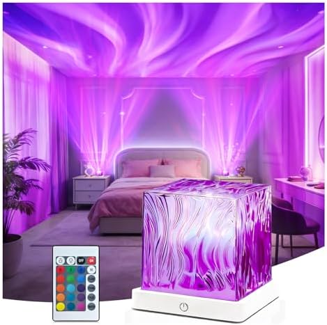 Northern Lights Projector, 1800mAh Battery Operated Aurora Night ...