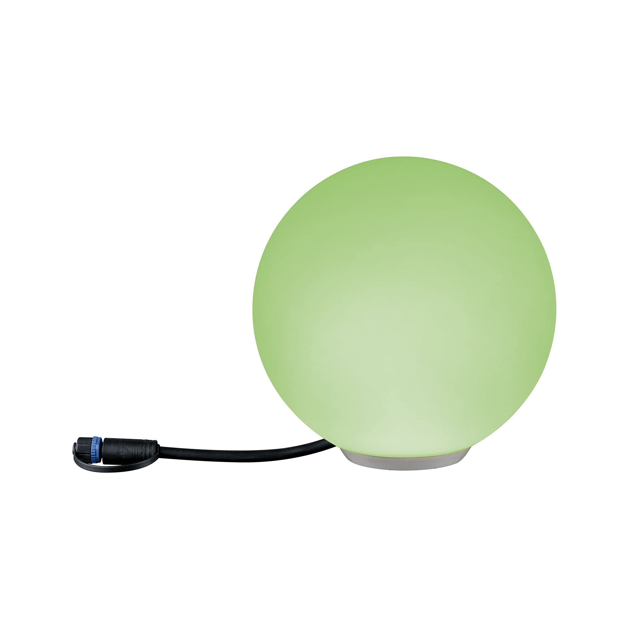 Paulmann 94269 Plug & Shine LED apparecchio per esterni ZigBee Globe RGBW incl. 1 oggetto luminoso dimmerabile da 2,8 Watt IP67 bianco illuminazione da giardino plastica bianco caldo 3000 K