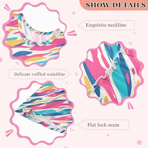 KLL Camouflage Pattern Trendy Style Girls Dressy Dresses Casual Beach Sundress Summer Clothes O Neck3