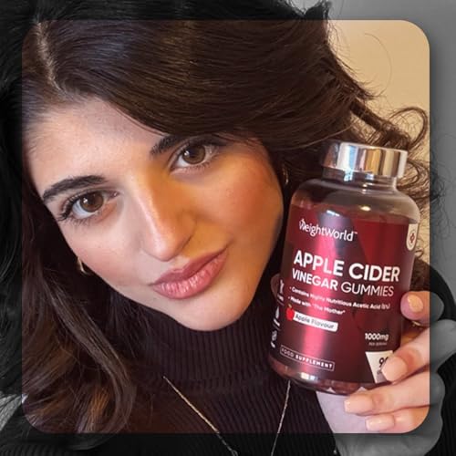 Apple Cider Vinegar Gummies 1000mg - 90 ACV Gummies - with ''The Mother'', Vitamin C, B12, B6, B9 & Beetroot Powder - Vegan & Unfiltered - Image 5