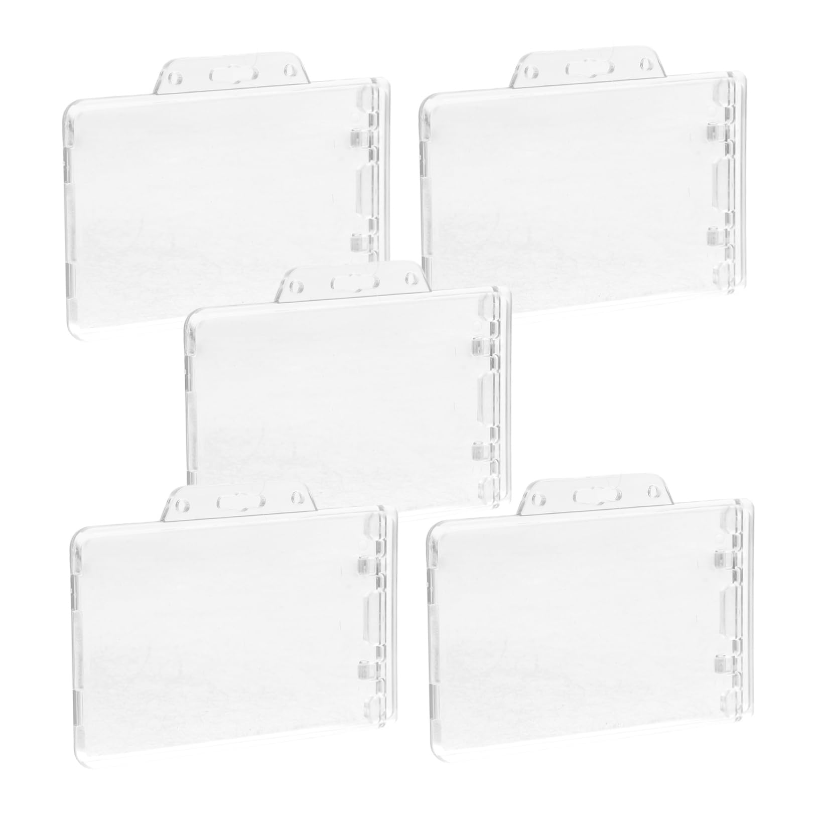 VILLCASE 20 Piezas Titular de la tarjeta de identificación titulares de tarjetas de identificación claras funda para de identificación Protector de transparente AbS