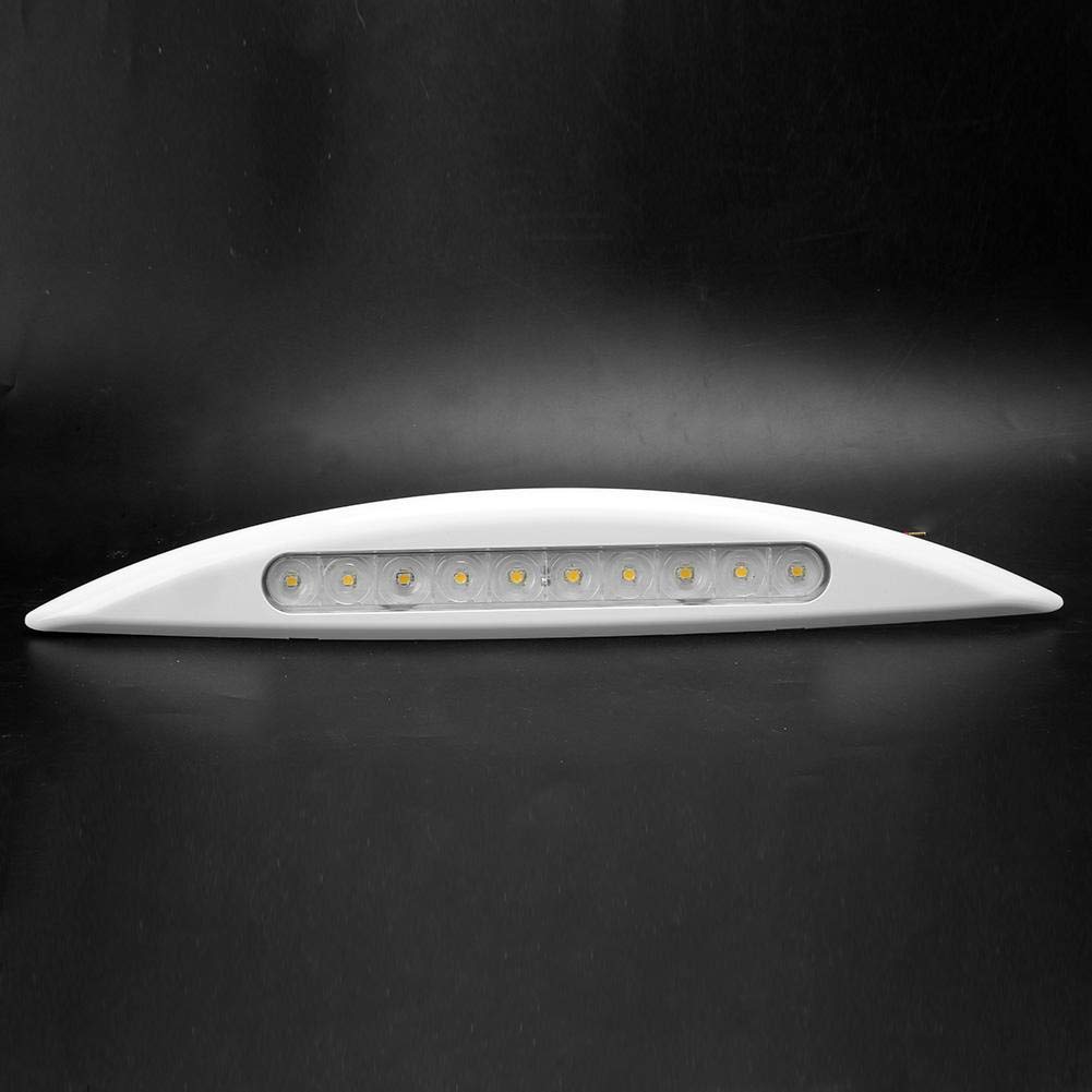 Auvent lumière, 12V 5W Voiture Universelle LED extérieur RV Porche lumière auvent annexe Lampe lumière Jaune étanche(Blanc)