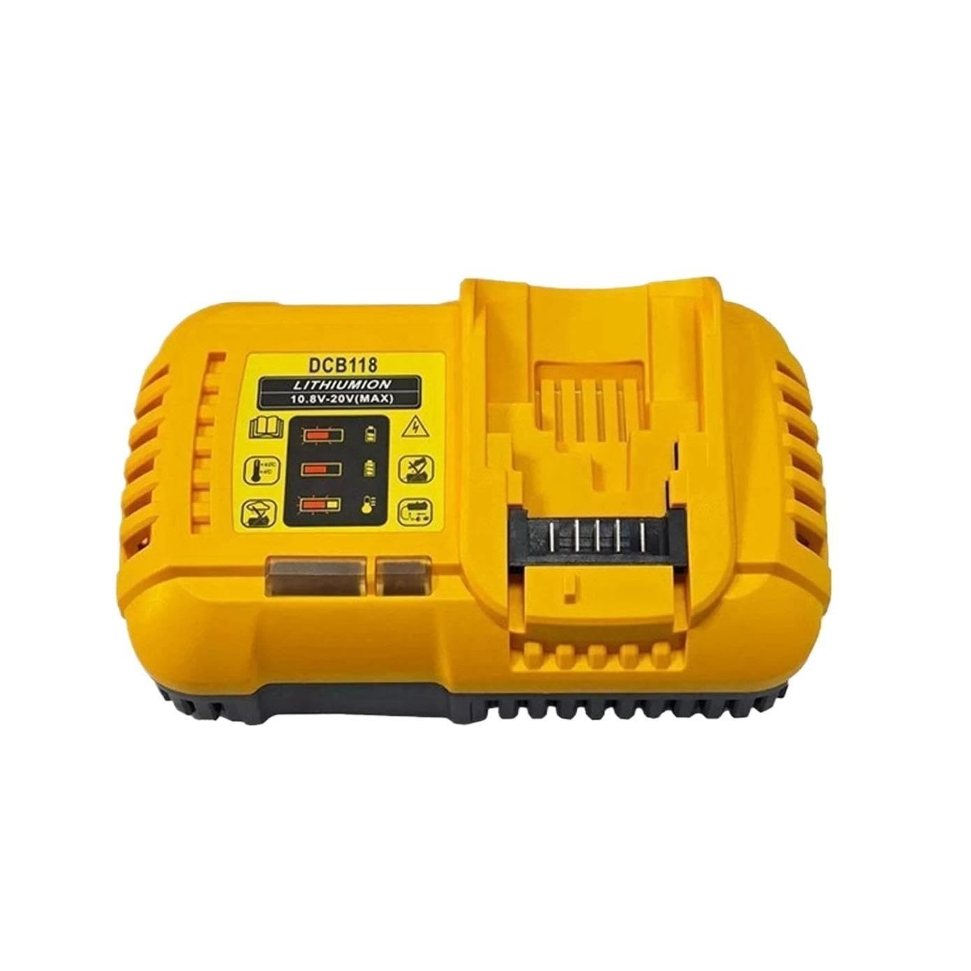 Caricabatteria For Trapano Elettrico, Compatibile Con Dewalt, DCB118 20V 6A | Caricatore Rapido Batteria Al Litio Utensili Elettrici Caricatore Rapido Trapano Elettrico Con Ventola(PSE)
