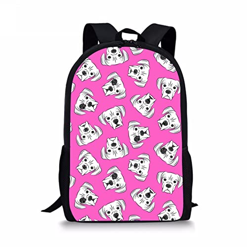 Cute Boston Terrier Dog Printing Animal School Bag For Teenager Boys Girls Kids Schoolbag Fashion Children Bookbags A