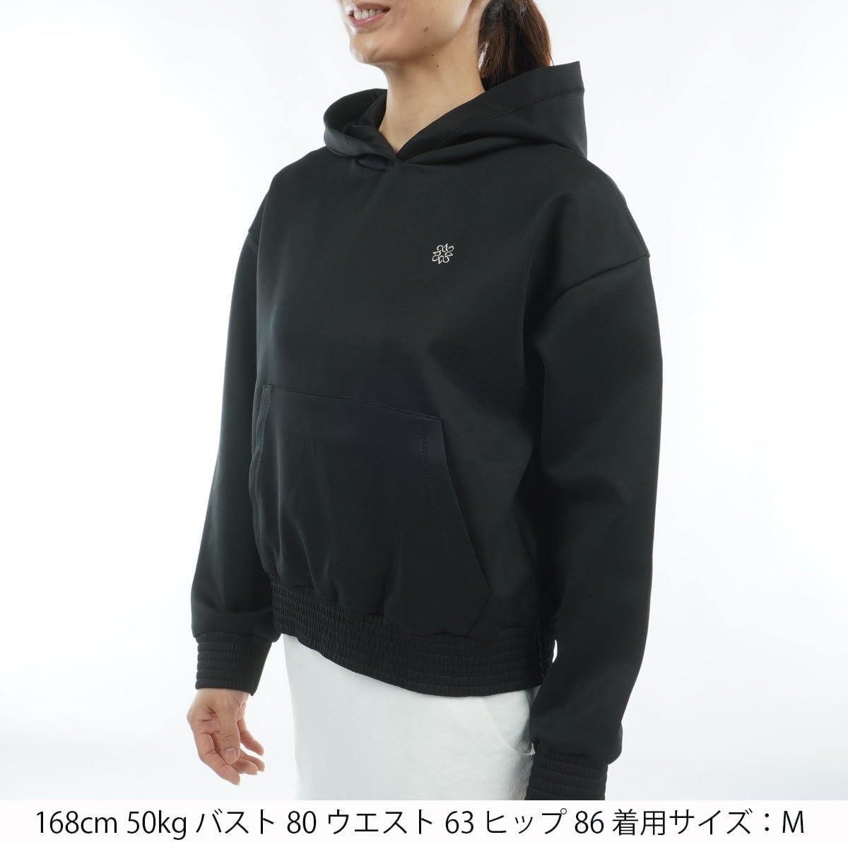 セント・アンドリュース St ANDREWS 中間着(セーター、トレーナー) ダンボールニットフーディー レディス ブラック 010