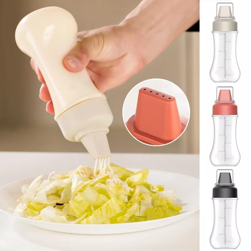 Image of Multipurpose Squeeze Bottle - Leak-Proof Plastic Sauce Dispenser with Flip Cap & Easy Flow Nozzle for Ketchup, Mayo & Honey, Reusable Sauce Bottle for Travel, School Kids & Office (2)