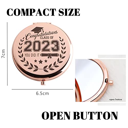 Logmor Graduation Gifts For Her, Travel Compact Mirror Inspirational Gifts For Women Daughter Best Friend Sister Grad Party Decorations For Graduates College Graduation Gifts Idea For Her #TOP1