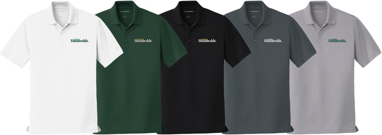 Sorority Letters Shop Cal Poly Humboldt State University Men's Short Sleeve Performance Polo - Dry Zone UV Micro Mesh Polo