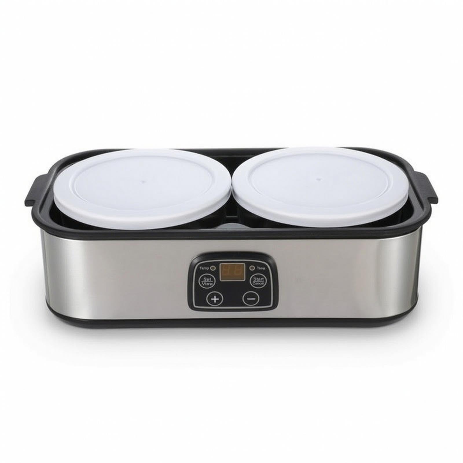 Automatic Yogurt Maker Digital Yogurt Maker with Glass Cups Stainless Steel Appliance for Beginners, Families, Kitchen, Countertop-image-17