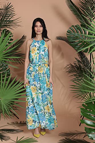 Image of Maggy London Women's Maggy London Women's Halter Neck Maxi Dress