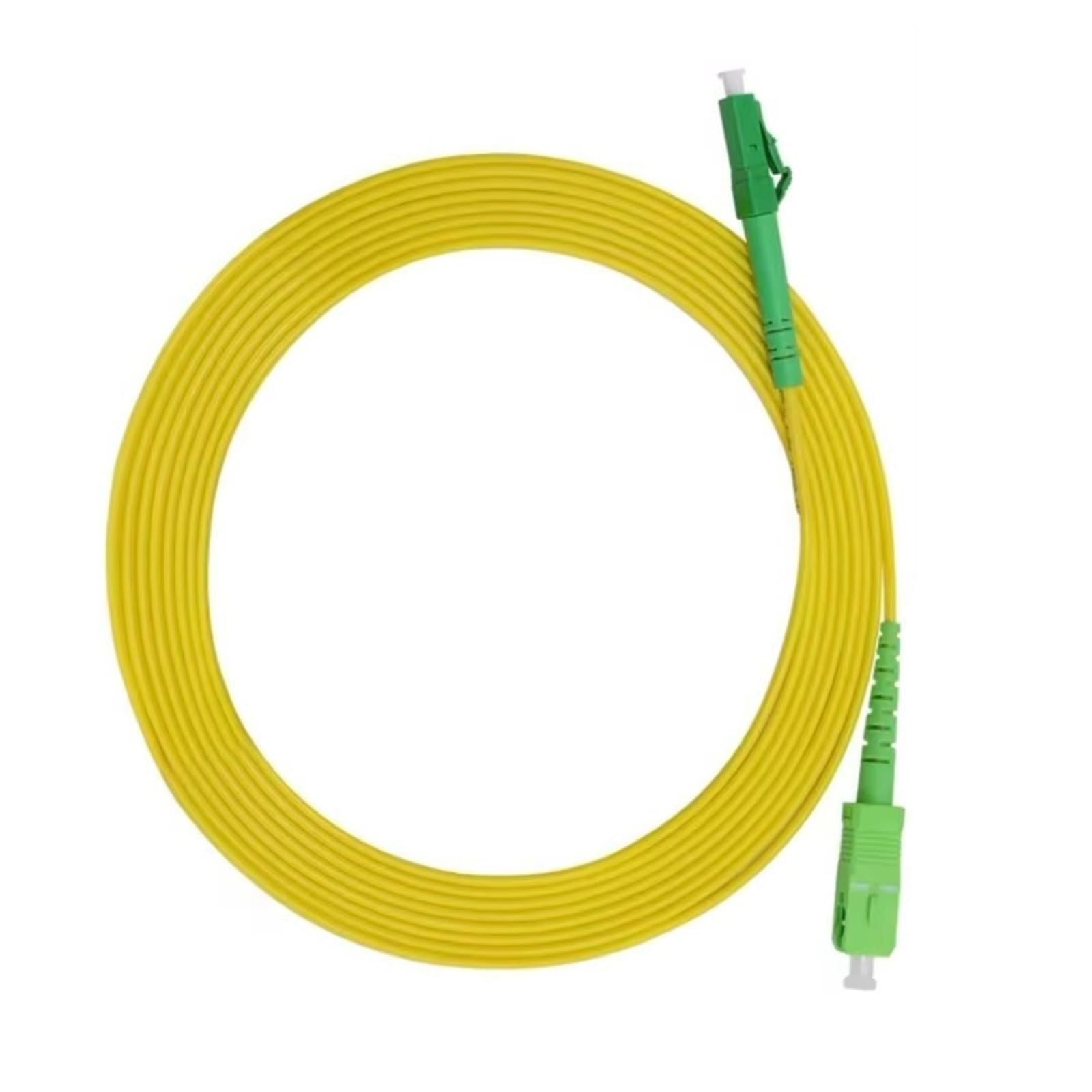 LCAPC-SCAPC cavalier de fibre optique 1-100m cordon de raccordement Simplex monomode 1m 2m 3m 5m 10m 20m 30m câble d'extension FTTH p-fibre optique(LCAPC-SCAPC 50m)