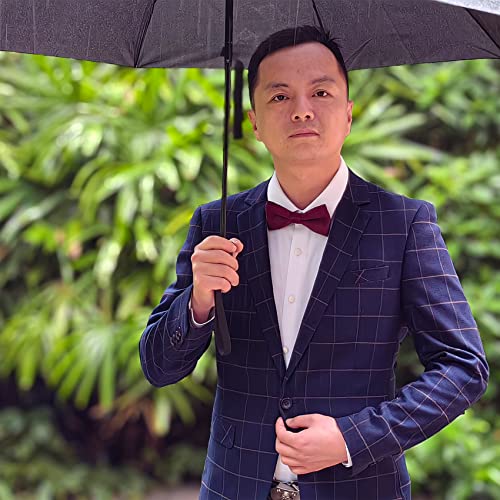 Image of Bow Tie for Men & Boys, Pre-Tied Bowtie Adjustable 9-18in, for Formal Tuxedo, Prom Party, Wedding
