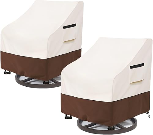 Miniatura 7 de Aacabo Funda impermeable para mesa de centro para exteriores, rectangular para mesa auxiliar pequeña, para exteriores, rectangular, impermeable, 48