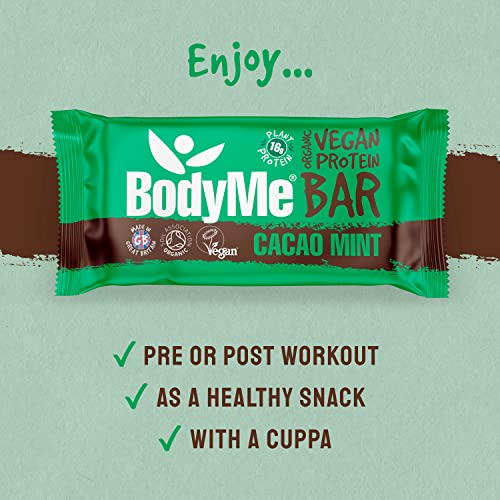 BodyMe Barra Vegana Orgánica de Proteína Raw Cacao Mint miniatura 5