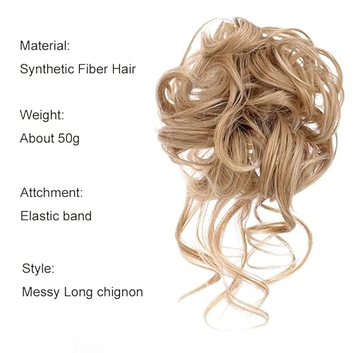 Capelli Finti Chignon sintetico disordinato ricci