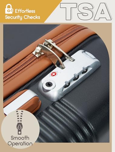 image for CONCEPTEN Carry On Luggage 22x14x9 Airline Approved, 20-inch Hard Shel