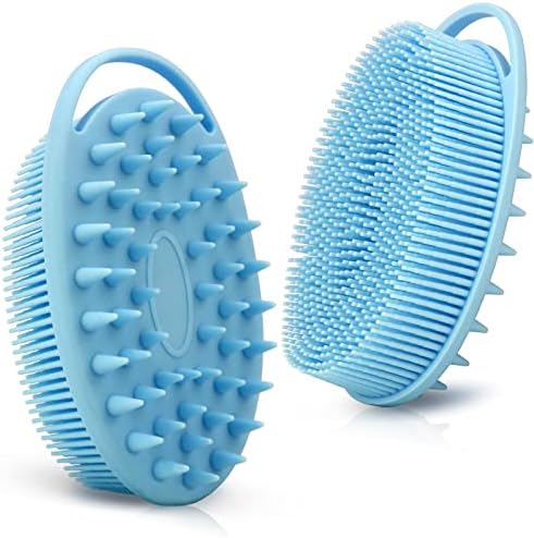 Amazon.com : Upgrade 2 in 1 Bath and Shampoo Brush, Silicone Body ...