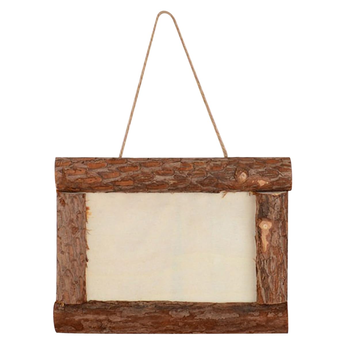 Cadre photo en écorce de bois rectangle à offrir pour création DIY