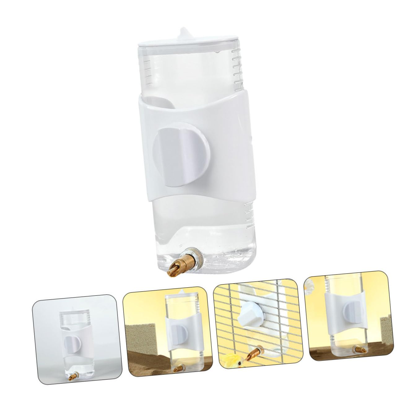 BESPORTBLE 4pezzi Dispenser Per Uccelli Leggera Bevitore Automatico Per Pappagalli e Uccelli Da Gabbia Design Pratico e Resistente Accessorio Per Animali Domestici Facile Da Installare e