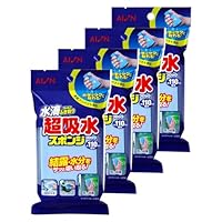 Amazon｜アイオン 超吸水スポンジ ブルー 最大吸水量 約200ml 4個