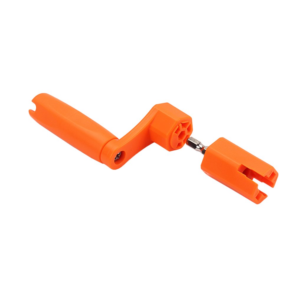 Saitenkurbel für Gitarre, Bass, Ukulele, 10 Stück, Orange