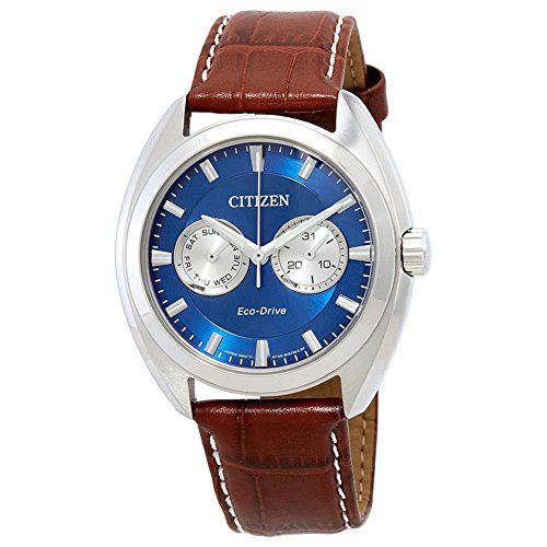 [�V�`�Y��] Citizen �r���v Paradex Blue Dial Men's Brown Leather Watch �����Y BU4010-05L [���s�A���i]