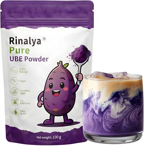 Ube-Pulver 100 g 100% violette Yamswurzel Premium Herkunft Philippinen (Region Urdaneta) 100% natürlich & vegan Französische Marke