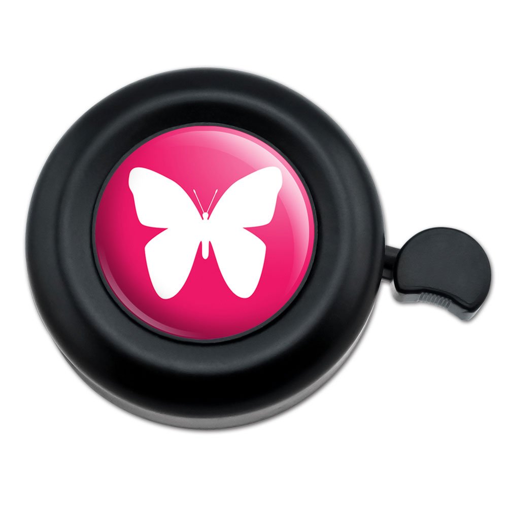 GRAPHICS & MORE Butterfly Hot Pink Bicycle Handlebar Bike Bell