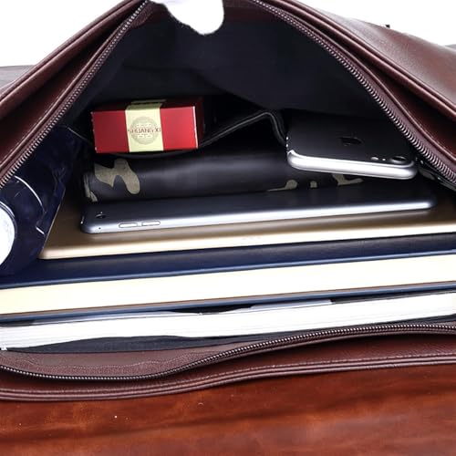 Briefcases for men Leather Bag for Men Shoulder Handbag Crossbody Bags Messenger Bag New Briefcase For Male Tote Handbags4
