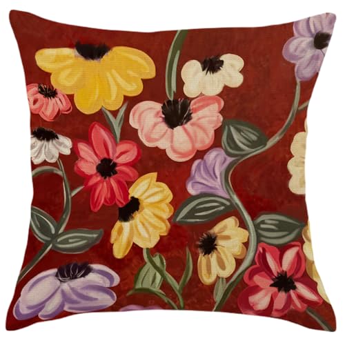 Bzelkry Taylor Inspired Pillow Cover, Surprise Song Piano Floral Inspired Throw Pillow Covers, Fans Merch Birthday Gifts 18x18 Inches