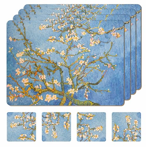 Set de table en liège rigide haut de gamme aux finitions botaniques soignées - 2