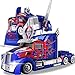 WZLJW RC Transformers Optimus Prime Bumblebee Voiture Robot Déformation Autobots Semi-Truck Enfants Garçons Anniversaire Noël Fête Cadeau (Couleur : Orange) ggsm (couleur : Bleu)