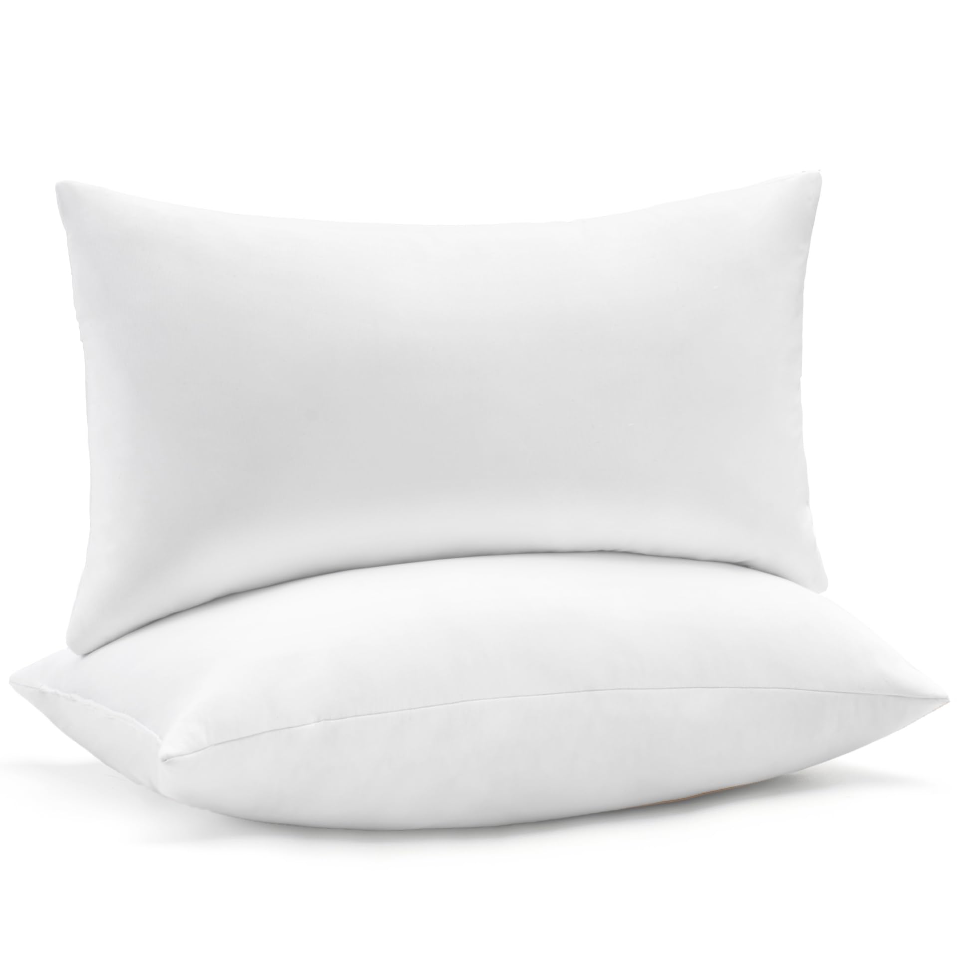 puredown® Feather Down Pillow Inserts, 20x26 Indoor Decorative Pillow Inserts for Bed, Sofa and Couch, Set of 2, Standard Size