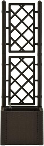 Miniatura 3 de Cama elevada de jardín con enrejado y sistema de riego automático, cama de jardín elevada, jardineras al aire libre para jardín de hierbas de flores