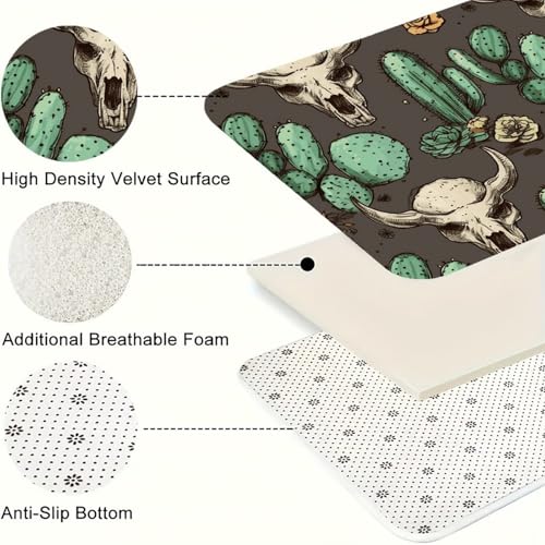Tapete de cocina transpirable de franela suave que absorbe agua del suelo 7