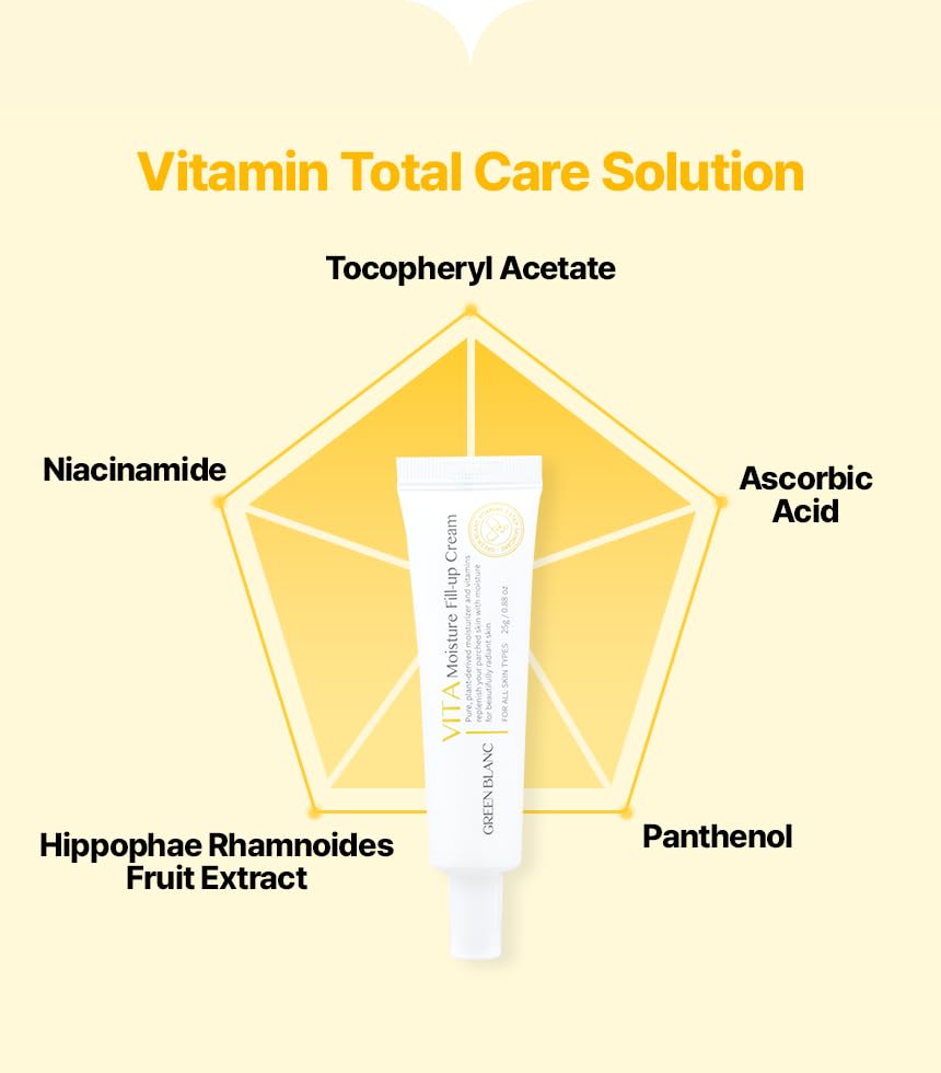 Korean Face Moisturizer 3 in1 Hydrating Cream with Vitamin C, Centella Asiatica & Hyaluronic Acid Lightweight K Beauty Skincare for Dry & Sensitive Skin - Image 9