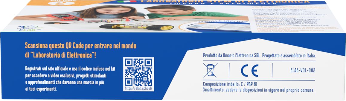 ELAB – Laboratorio di Elettronica: Impara e Sperimenta VOLUME 2 | Con manuale avanzato: approfondiamo il Volume 1 e introduciamo nuovi argomenti e circuiti reali
