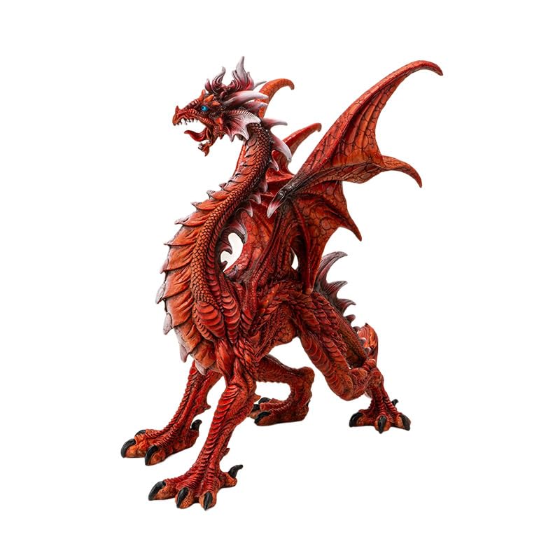 Estatua de Dragón Rojo Majestuoso Pacific Giftware 20 in miniatura 5